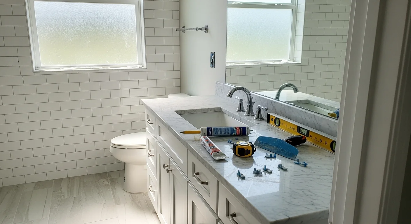 General contractor team working on residential home construction project