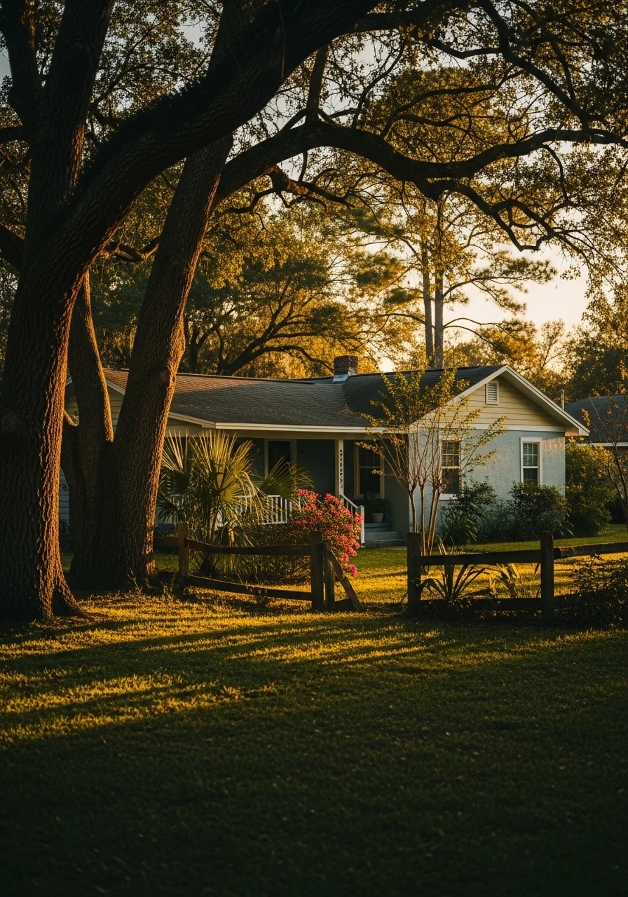 Dade City residential property showing older home style with mature trees and rural setting typical of the area.